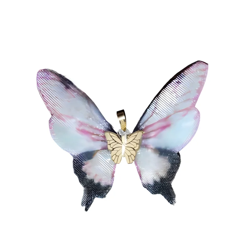 پلاک طلا طرح پروانه کد K106